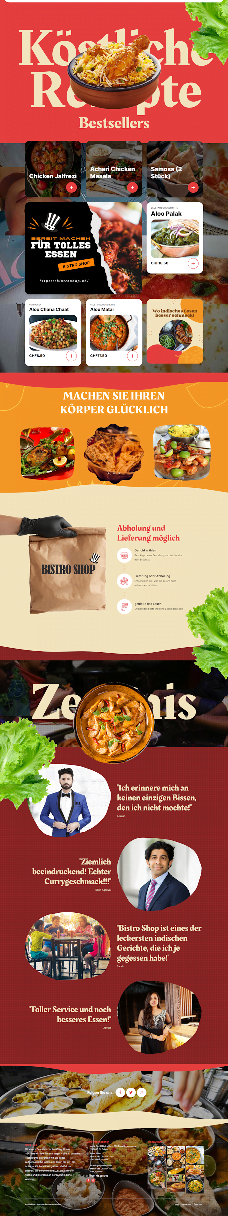 An Illustration of a beautifully designed e-commerce website selling food recipes, showcasing delicious dishes and ingredients.
