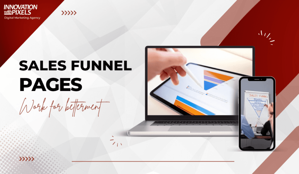an Image with description of sales funnels services of the company