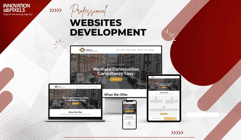 An Image that showcases the service from Web Development Company