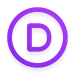 DIVI Icon with light purple color